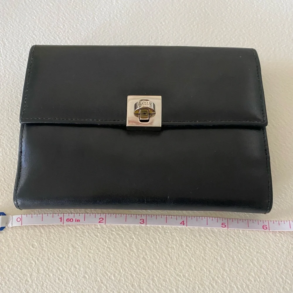 Bally Black Leather bifold wallet - Picture 9 of 15